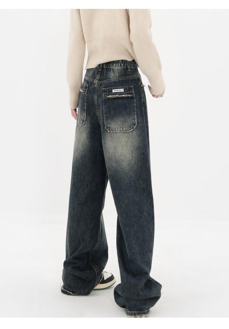 Acubi Wide Leg Dark Jeans