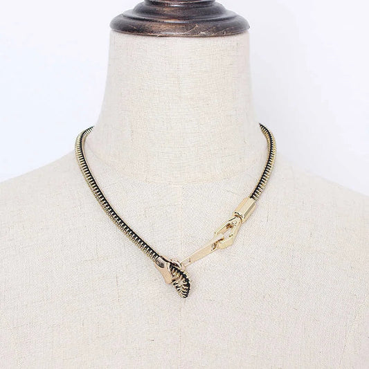 Adjustable Zipper Necklace