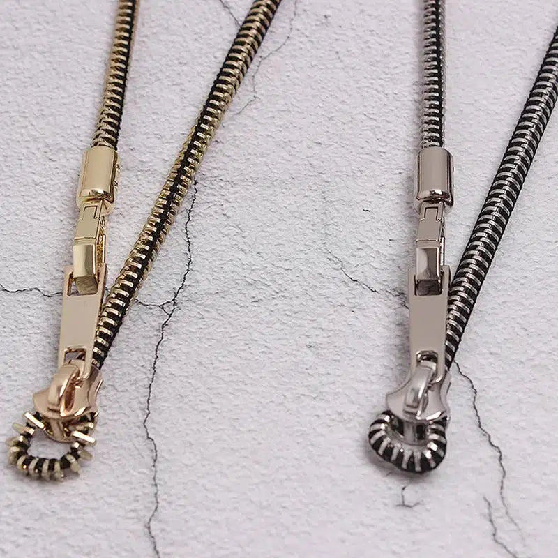 Adjustable Zipper Necklace