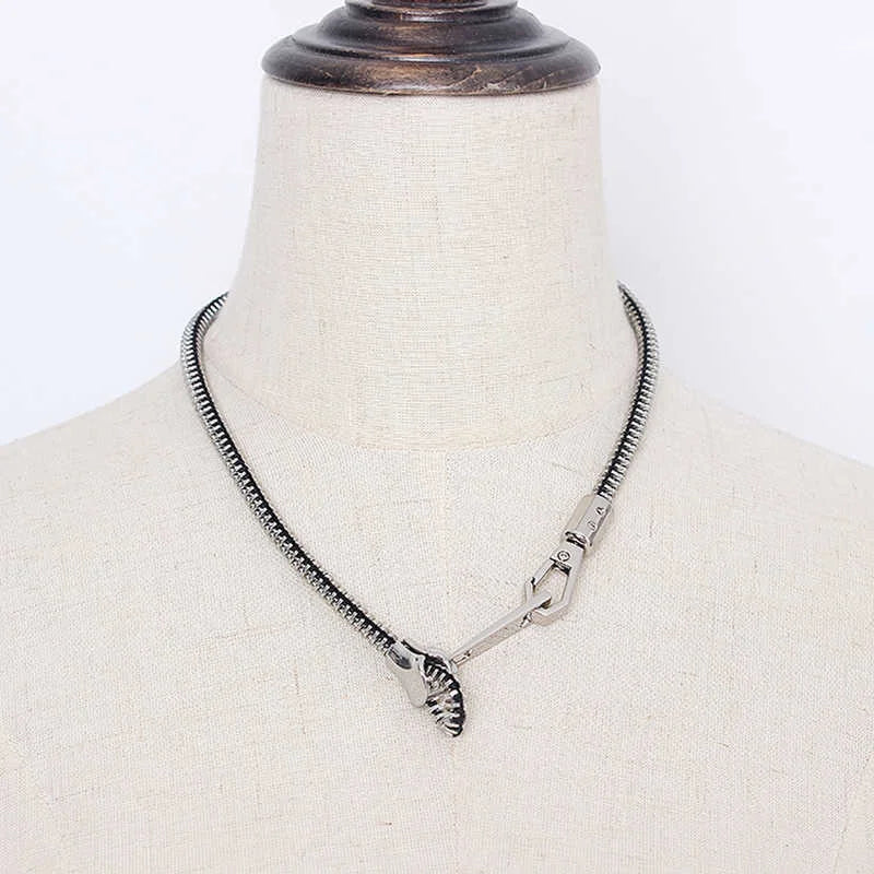 Adjustable Zipper Necklace