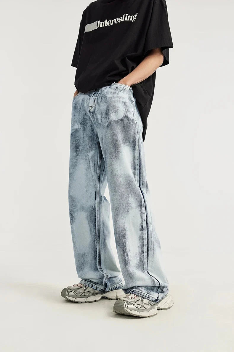 Bleached Denim Jeans