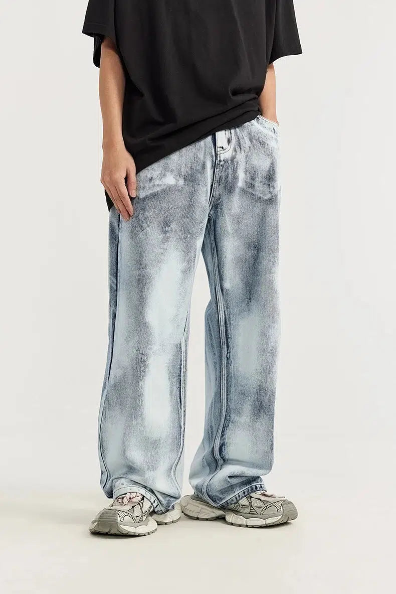 Bleached Denim Jeans