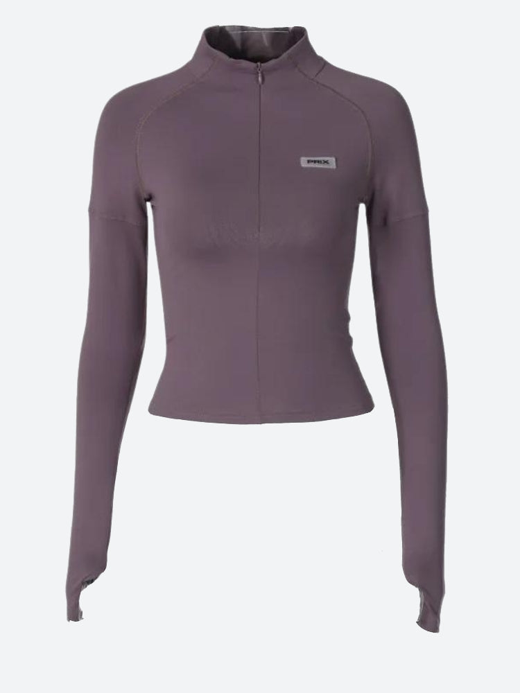 Bodycon Half Zip-Up Top