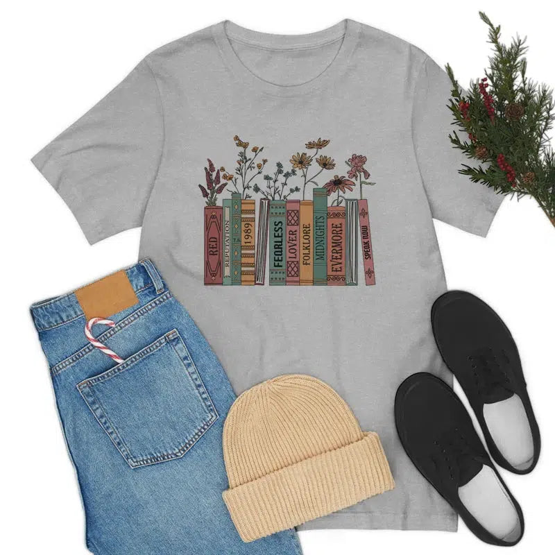 Books & Flowers Tee