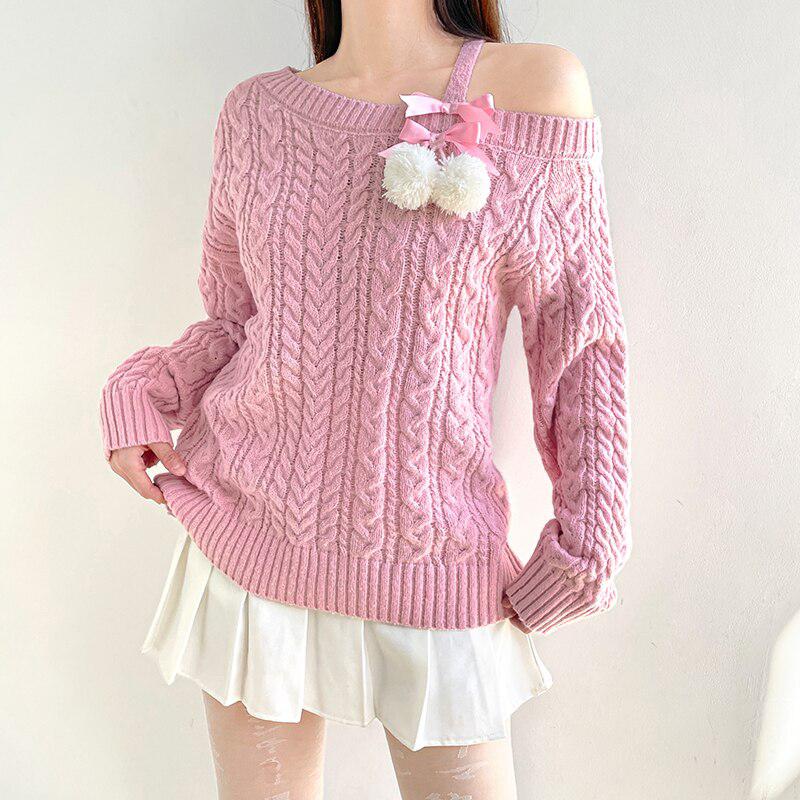 Coquette Cut-Out Knit Sweater