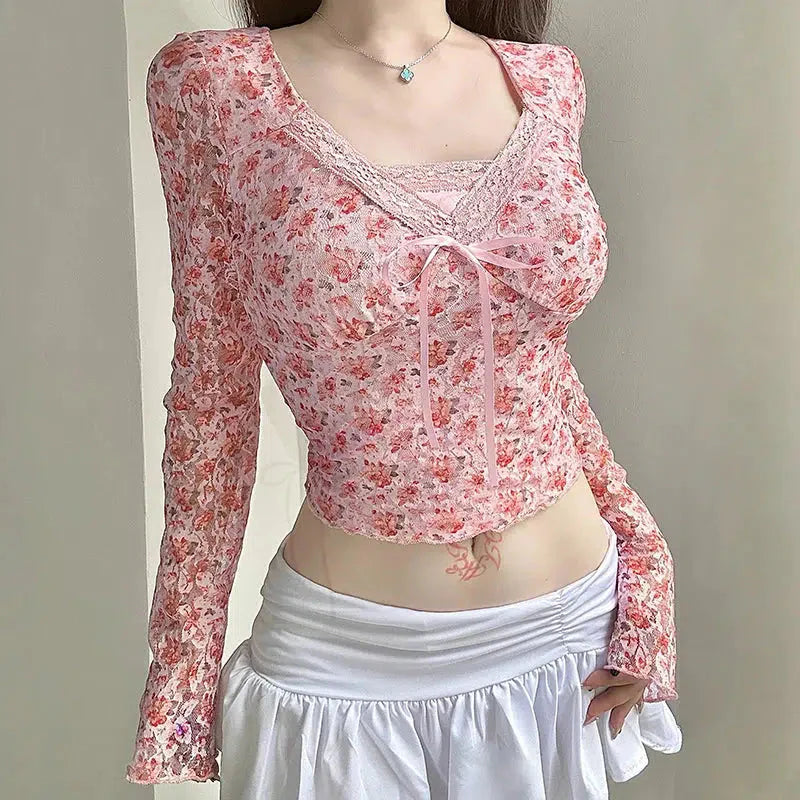 Coquette Floral Top