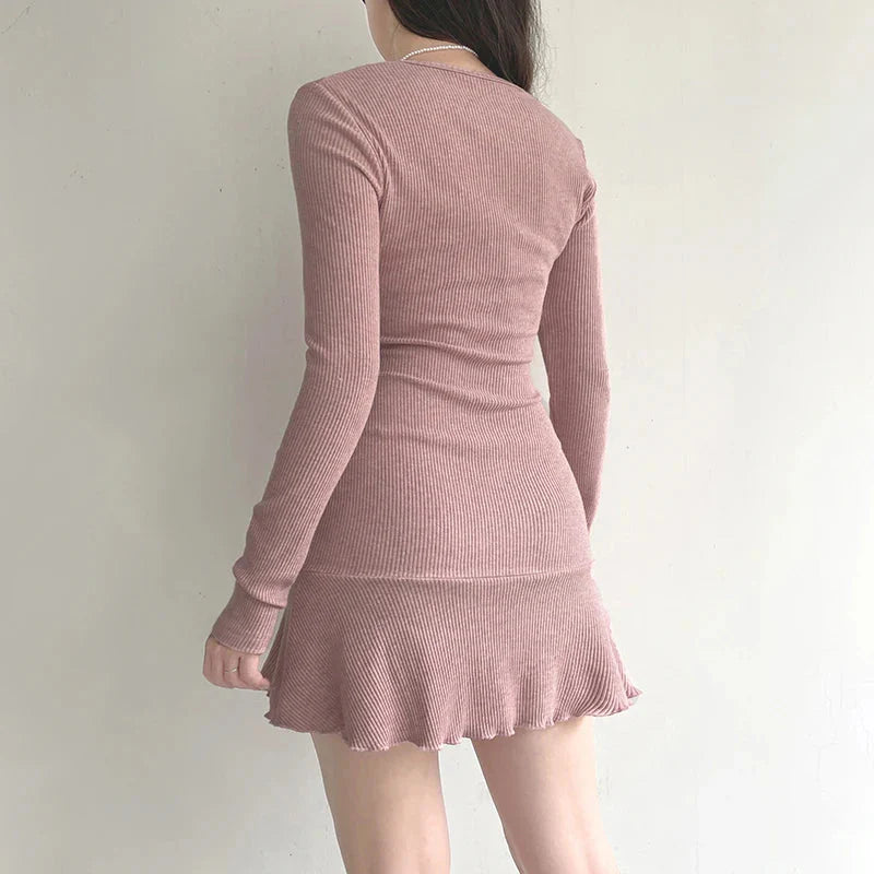 Coquette Pink Mini Dress