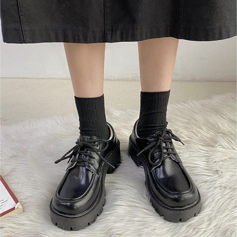 Dark Academia Platform Shoes