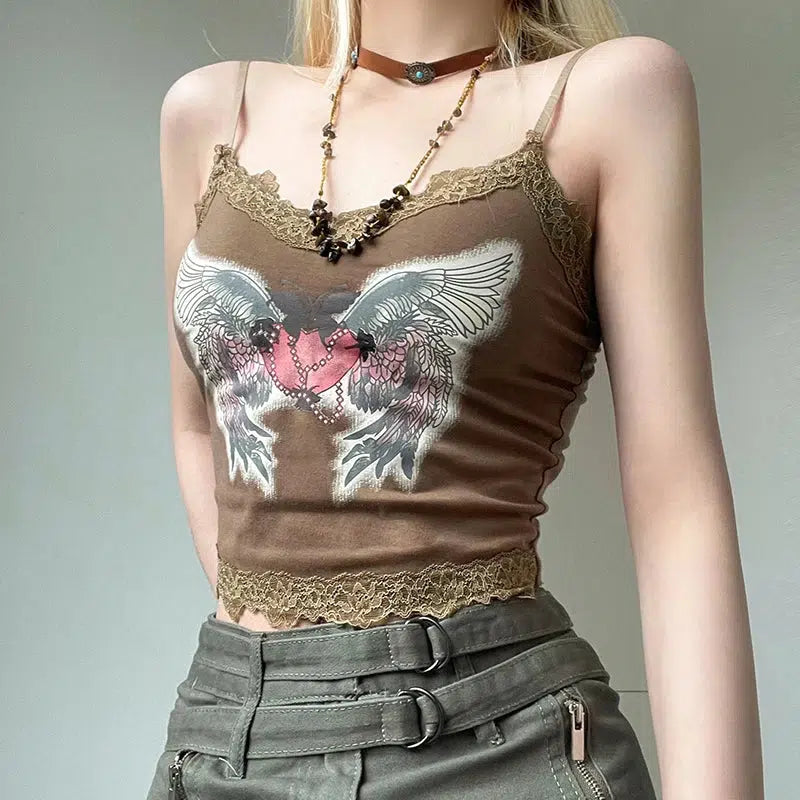 Fairy Grunge Angel Wings Top