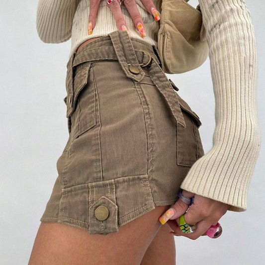 Fairy Grunge Cargo Mini Skirt