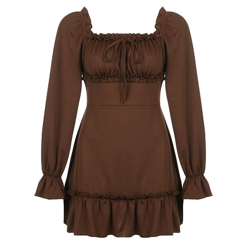 Fairy Grunge Ruffled Mini Dress