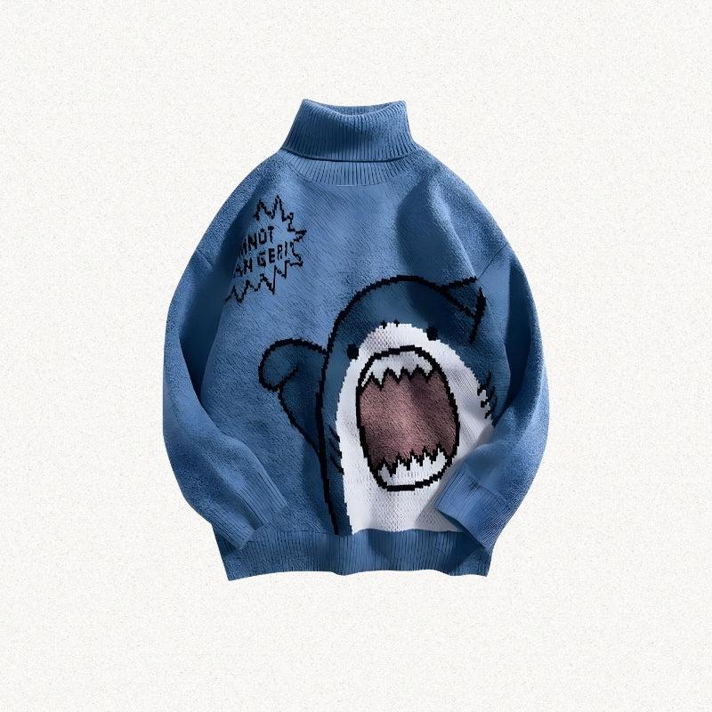 Funny Shark Knitted Sweater