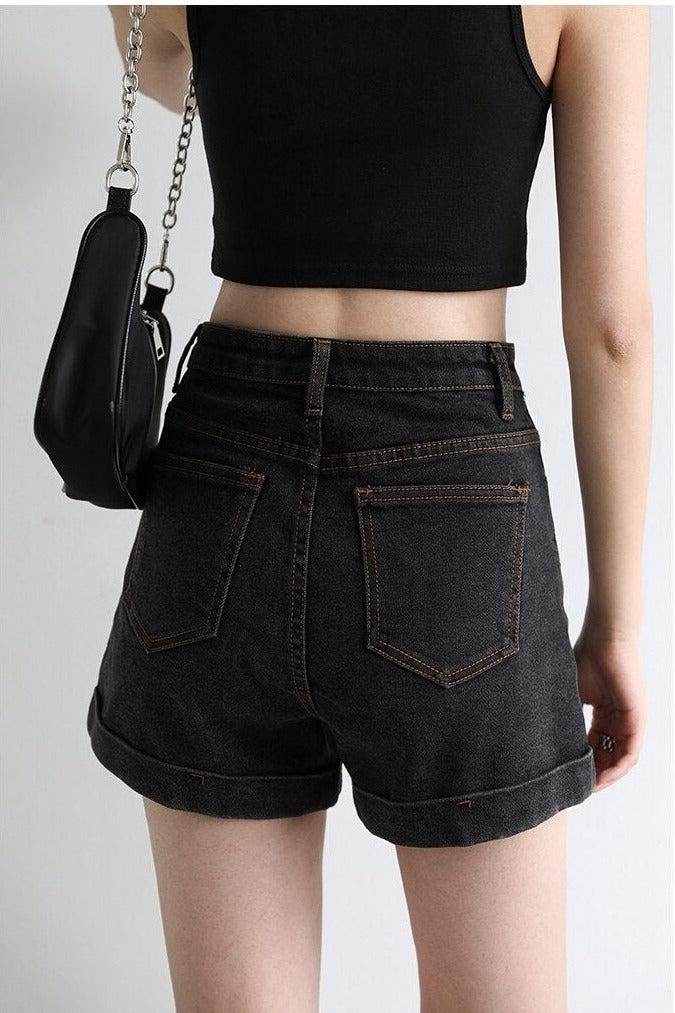 Grunge Casual Denim Shorts