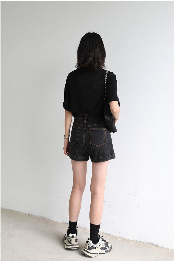 Grunge Casual Denim Shorts