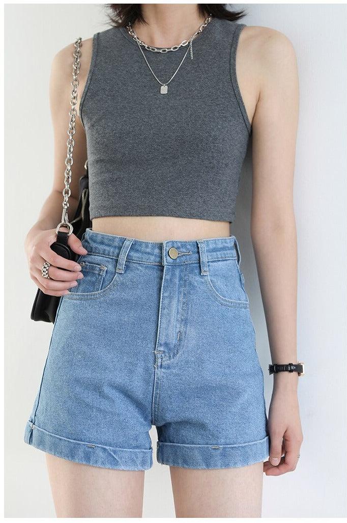 Grunge Casual Denim Shorts