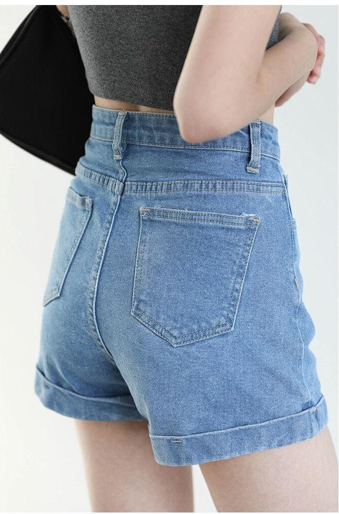 Grunge Casual Denim Shorts