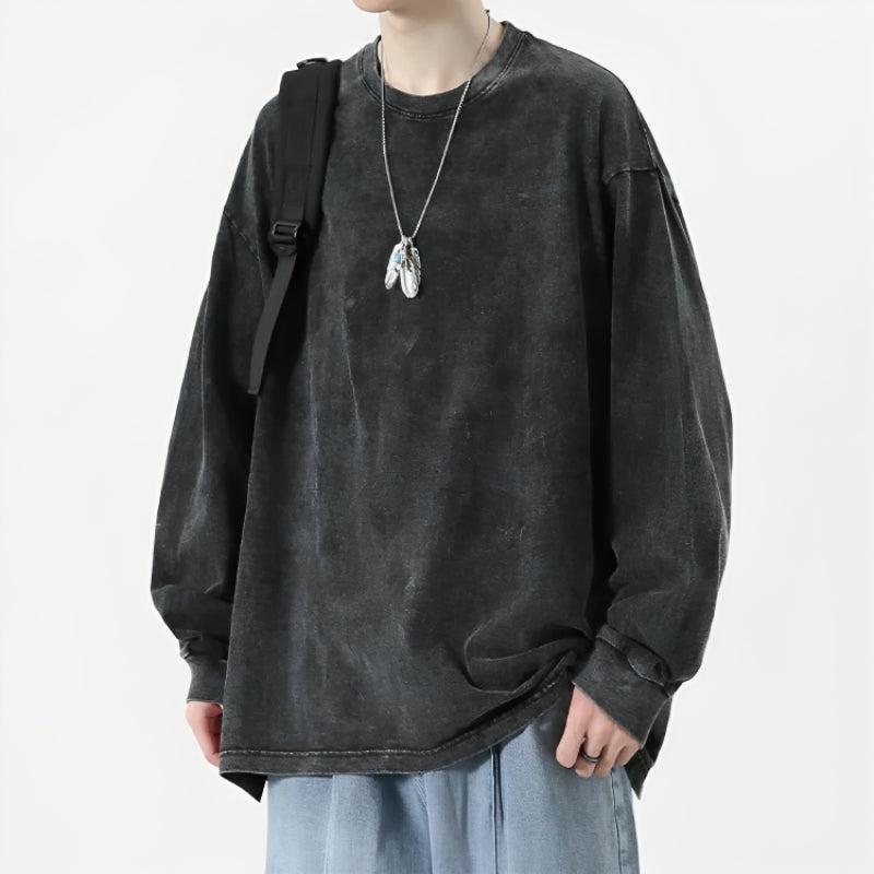 Grunge Oversized Distressed Basic Tee