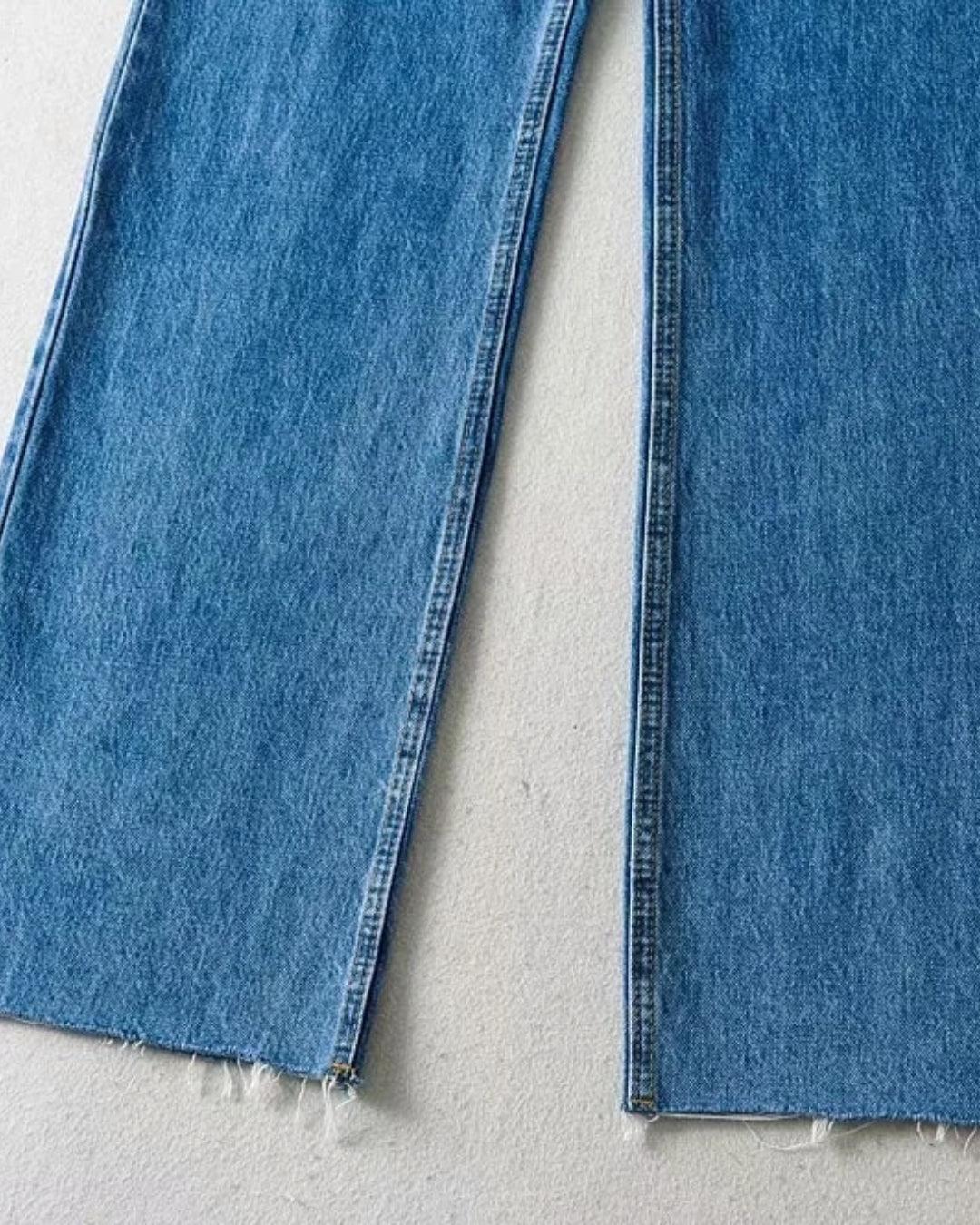 High Waist Casual Washed Jeans