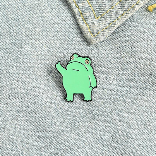 Middle Finger Frog Pins