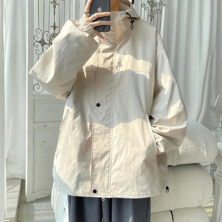 Oversized Windbreaker Hooded Jacket