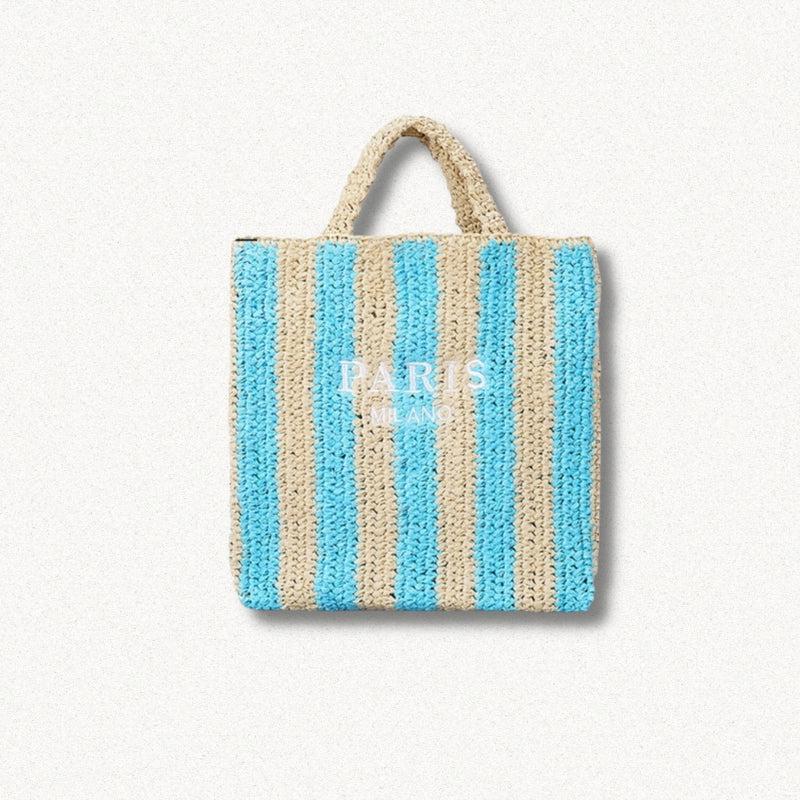 Paris Straw Beach Bag