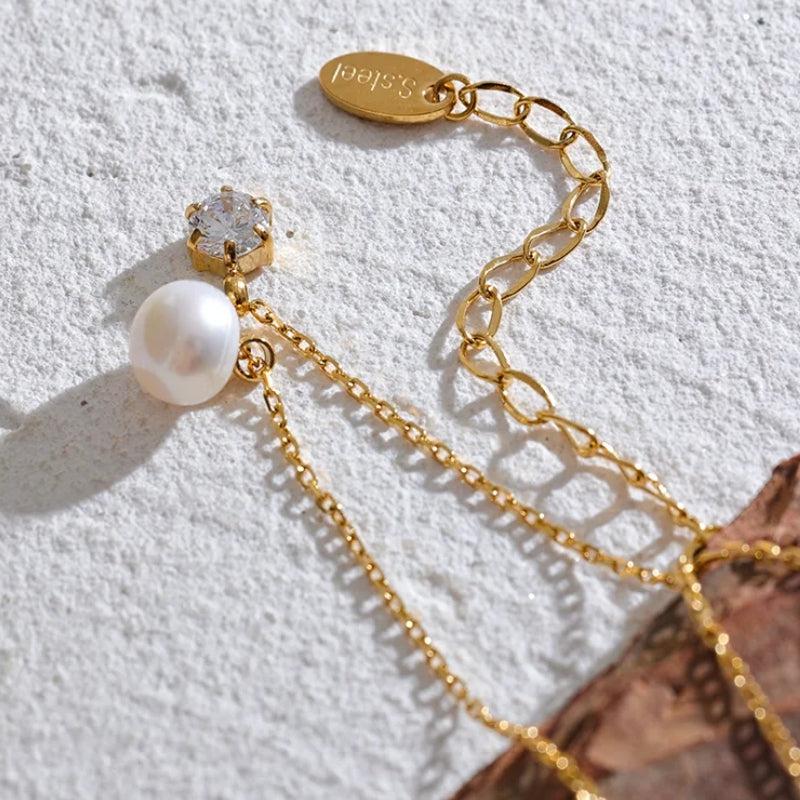 Pearl & Diamond Necklace