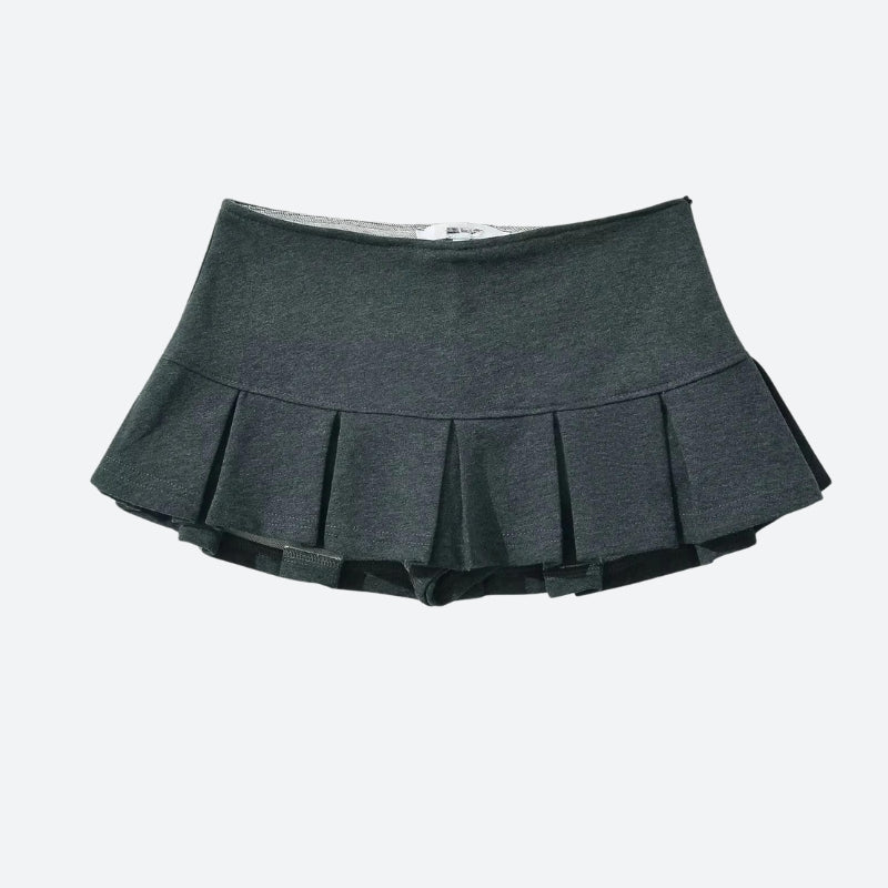 Pleated Micro Mini Skort