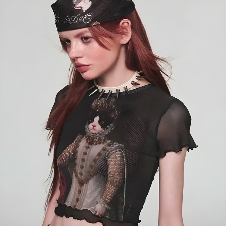 Princess Cat Crop Top