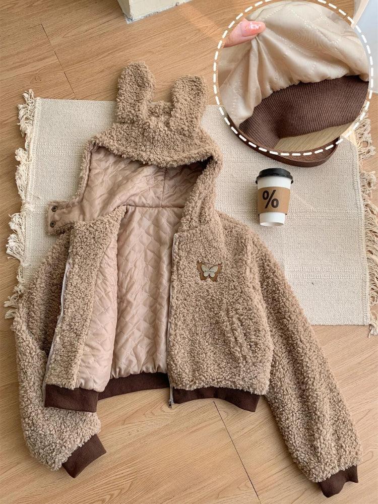 Rabbit Hood Teddy Two Piece Set