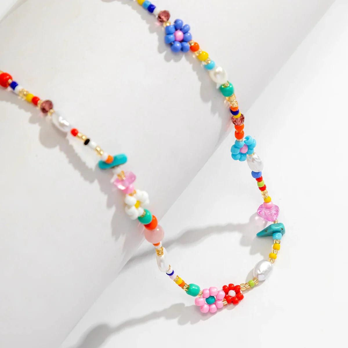 Rainbow Beaded Necklace