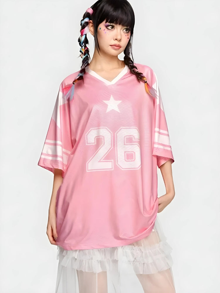 Soft Girl Star 26 Jersey Top