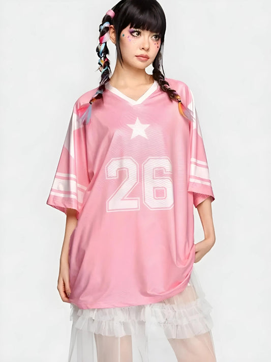 Soft Girl Star 26 Jersey Top