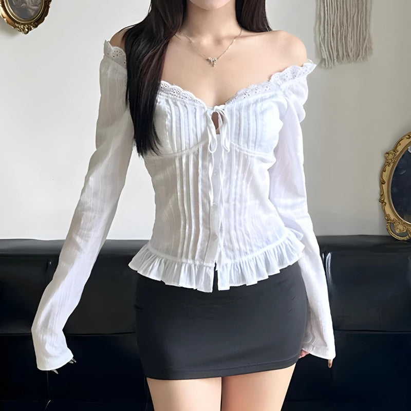 Vintage Ruffled Shirt