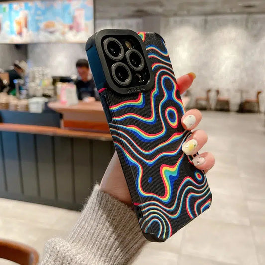 Wavy Rainbow Phone Case