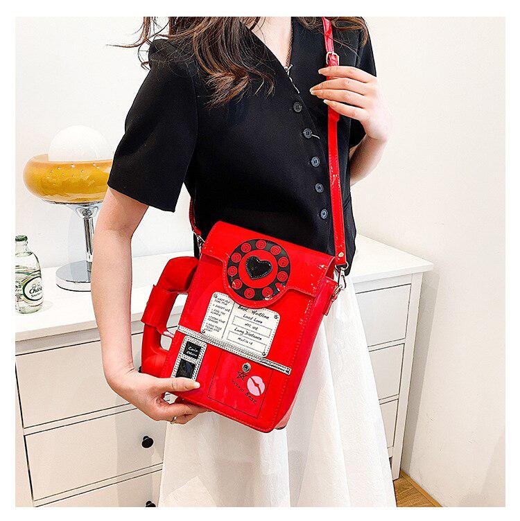 Weirdcore Retro Phone Shaped Crossbody Bag