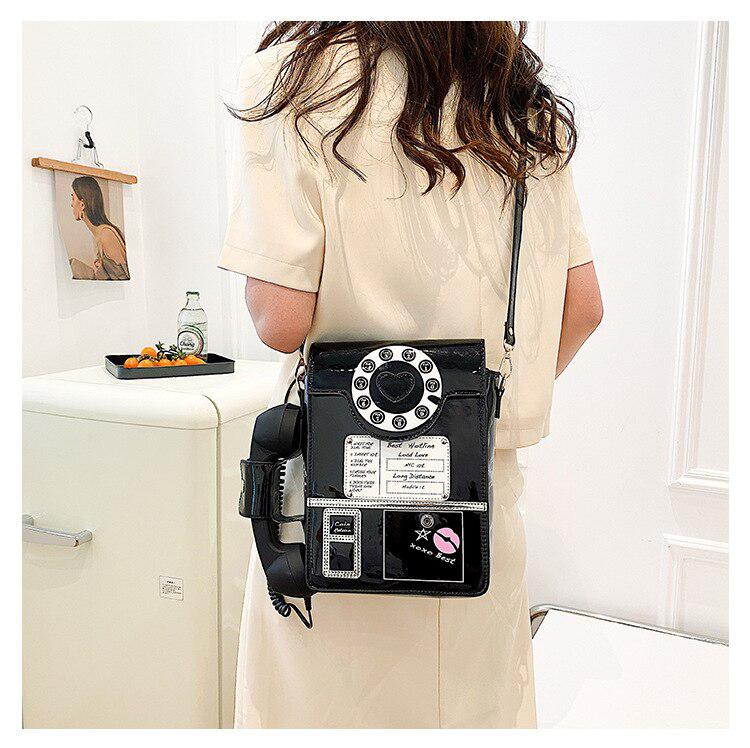 Weirdcore Retro Phone Shaped Crossbody Bag