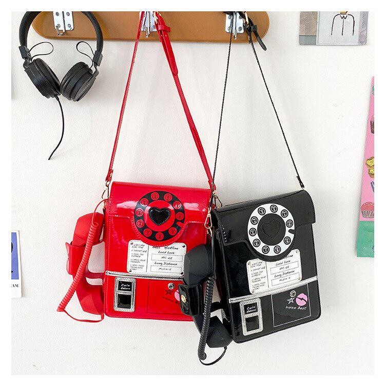 Weirdcore Retro Phone Shaped Crossbody Bag