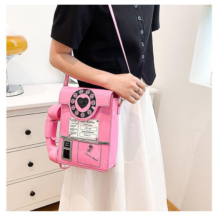 Weirdcore Retro Phone Shaped Crossbody Bag