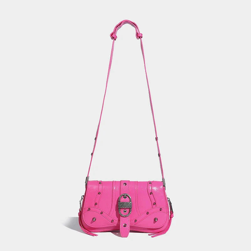 Y2K Candy Belted Baguette Bag