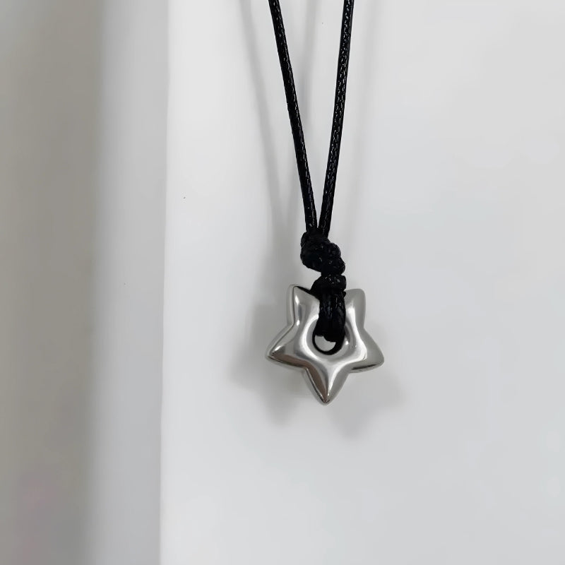 Y2K Star Cord Necklace